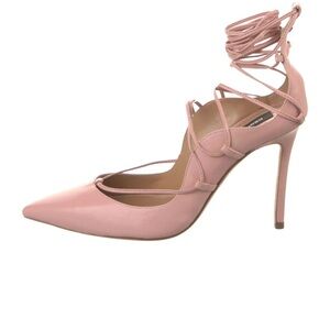 Dsquared2 leather lasercut accents pimps pink size EU 36 leather US 5